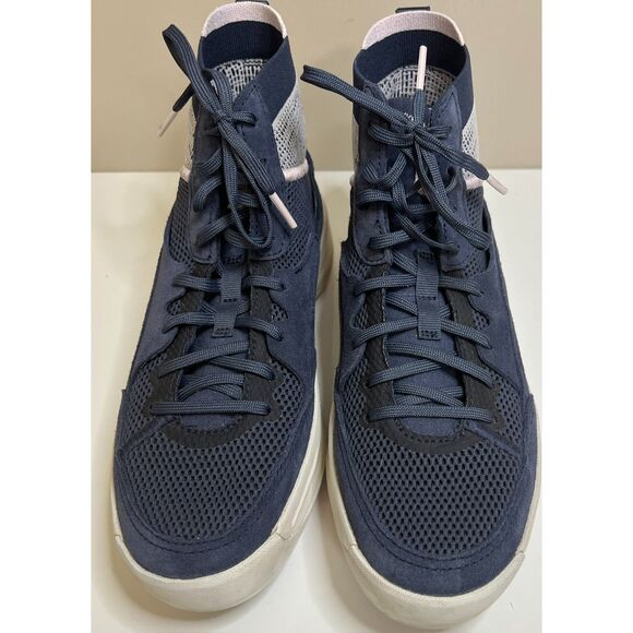 Sorel Women's ONA 503 Mid-Sneaker in blue. Size 9. - Picture 1 of 8